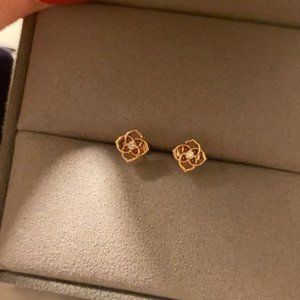 Kendra Scott 14k Rose Gold Diamond Fleur Earrings